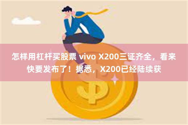 怎样用杠杆买股票 vivo X200三证齐全，看来快要发布了！据悉，X200已经陆续获