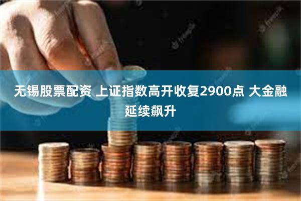 无锡股票配资 上证指数高开收复2900点 大金融延续飙升