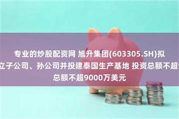 专业的炒股配资网 旭升集团(603305.SH)拟在新加坡设立子公司、孙公司并投建泰国生产基地 投资总额不超9000万美元