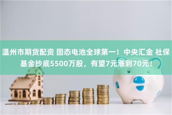 温州市期货配资 固态电池全球第一！中央汇金 社保基金抄底5500万股，有望7元涨到70元！